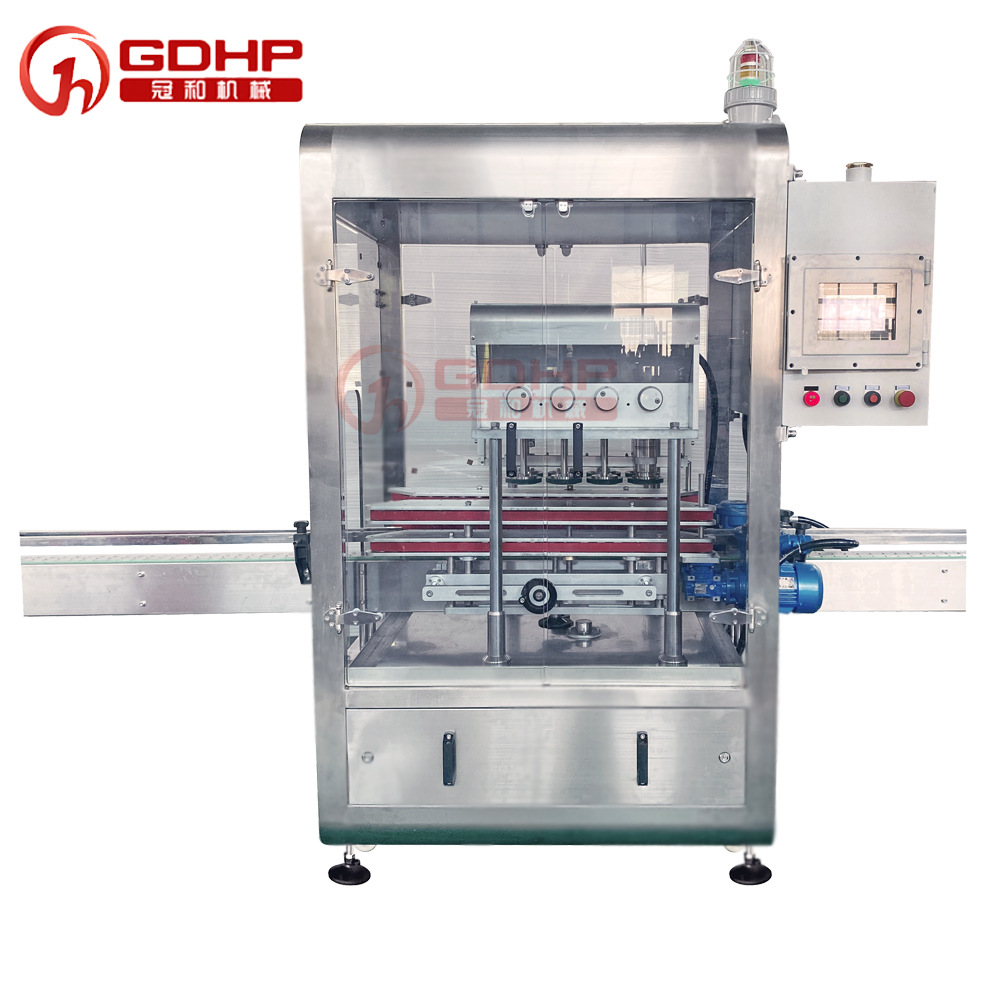 517免洗洗手液灌裝旋蓋貼標(biāo)生產(chǎn)線(xiàn)大瓶-4